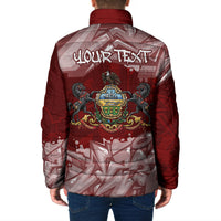 Personalized Pennsylvania Coat Of Arms Padded Jacket Street Art Graffiti Graphic