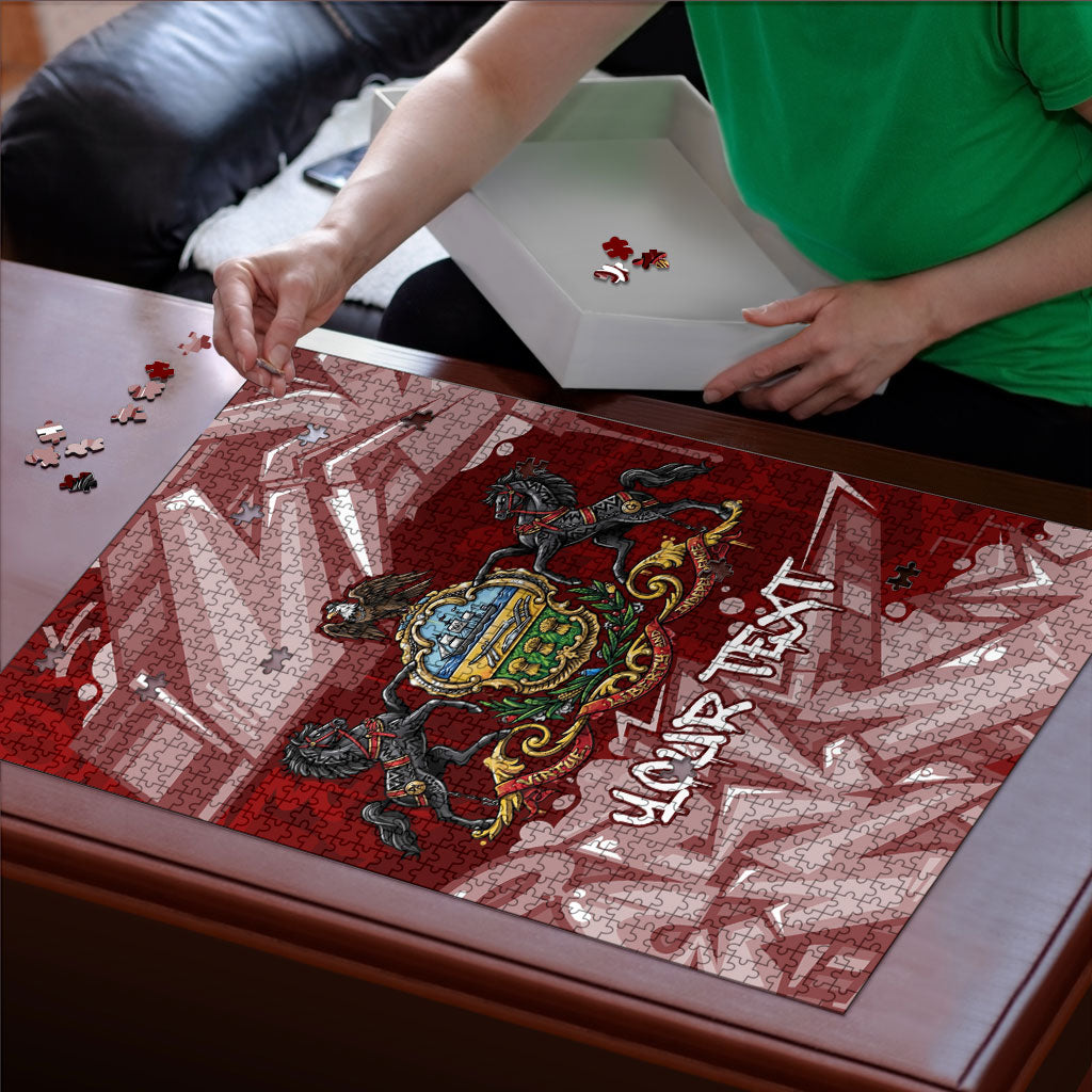 Personalized Pennsylvania Coat Of Arms Puzzle Street Art Graffiti Graphic