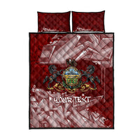 Personalized Pennsylvania Coat Of Arms Quilt Bed Set Street Art Graffiti Graphic