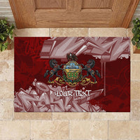 Personalized Pennsylvania Coat Of Arms Rubber Doormat Street Art Graffiti Graphic