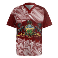 Personalized Pennsylvania Coat Of Arms Rugby Jersey Street Art Graffiti Graphic
