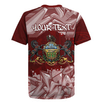 Personalized Pennsylvania Coat Of Arms Rugby Jersey Street Art Graffiti Graphic