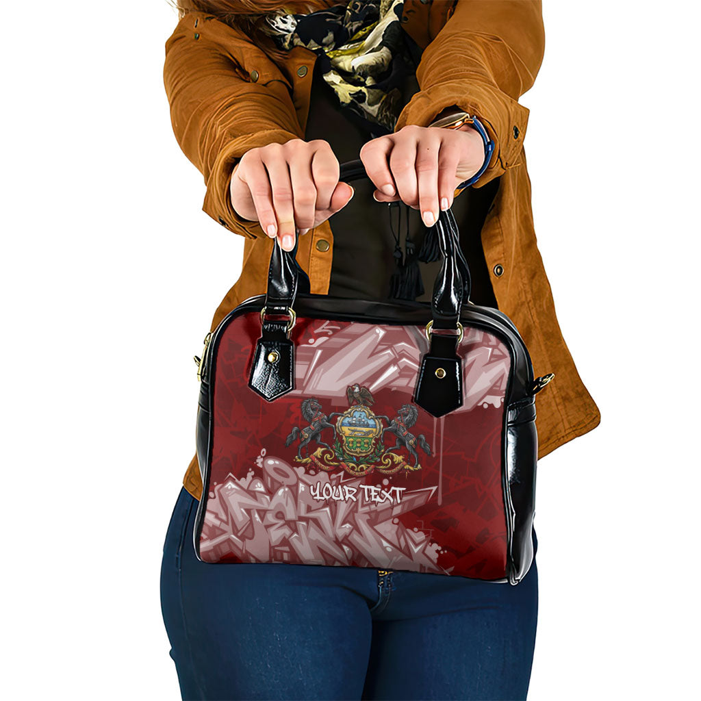 Personalized Pennsylvania Coat Of Arms Shoulder Handbag Street Art Graffiti Graphic