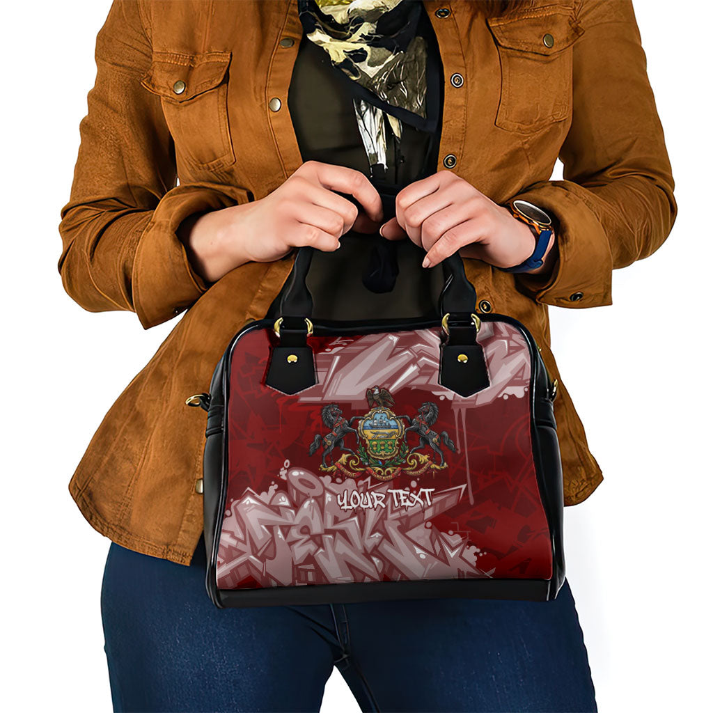 Personalized Pennsylvania Coat Of Arms Shoulder Handbag Street Art Graffiti Graphic