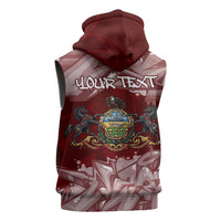 Personalized Pennsylvania Coat Of Arms Sleeveless Hoodie Street Art Graffiti Graphic