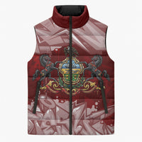 Personalized Pennsylvania Coat Of Arms Sleeveless Puffer Jacket Street Art Graffiti Graphic