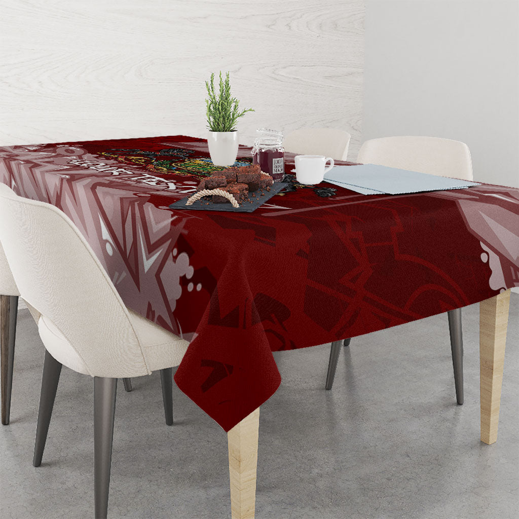 Personalized Pennsylvania Coat Of Arms Tablecloth Street Art Graffiti Graphic