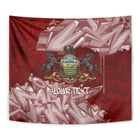 Personalized Pennsylvania Coat Of Arms Tapestry Street Art Graffiti Graphic