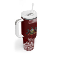 Personalized Pennsylvania Coat Of Arms Tumbler With Handle Street Art Graffiti Graphic