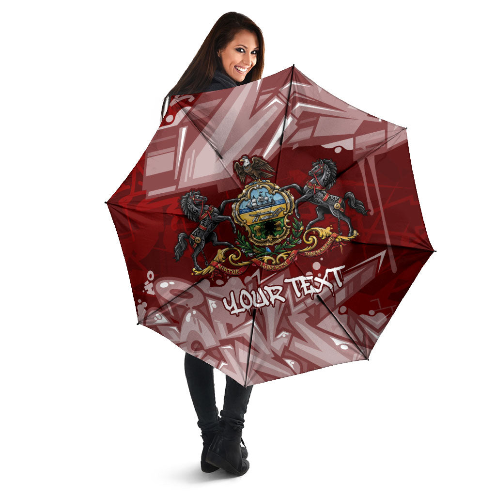 Personalized Pennsylvania Coat Of Arms Umbrella Street Art Graffiti Graphic
