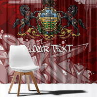 Personalized Pennsylvania Coat Of Arms Window Curtain Street Art Graffiti Graphic