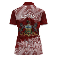 Personalized Pennsylvania Coat Of Arms Women Polo Shirt Street Art Graffiti Graphic