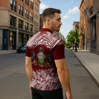 Personalized Pennsylvania Coat Of Arms Zipper Polo Shirt Street Art Graffiti Graphic