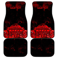 Personalized Pennsylvania Philadelphia Museum Of Art Car Mats Red Grunge Paint Splatter Graphic