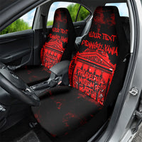 Personalized Pennsylvania Philadelphia Museum Of Art Car Seat Cover Red Grunge Paint Splatter Graphic