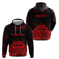 Personalized Pennsylvania Philadelphia Museum Of Art Hoodie Red Grunge Paint Splatter Graphic