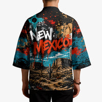 New Mexico Desert Road Sign Kimono Zia Symbol Grunge Paint Splatter Travel Graphic