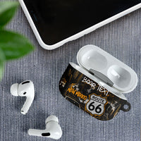 Personalized New Mexico Route 66 Classic Car AirPods Case Desert Cactus Grunge Paint Splatter Vintage Road Trip