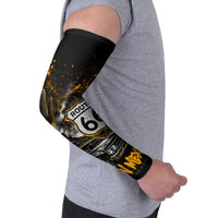 Personalized New Mexico Route 66 Classic Car Arm Sleeves Desert Cactus Grunge Paint Splatter Vintage Road Trip