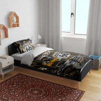Personalized New Mexico Route 66 Classic Car Bedding Set Desert Cactus Grunge Paint Splatter Vintage Road Trip