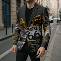 Personalized New Mexico Route 66 Classic Car Blazer Desert Cactus Grunge Paint Splatter Vintage Road Trip