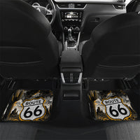 Personalized New Mexico Route 66 Classic Car Car Mats Desert Cactus Grunge Paint Splatter Vintage Road Trip