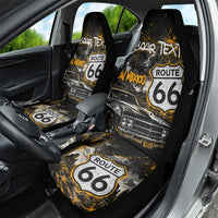 Personalized New Mexico Route 66 Classic Car Car Seat Cover Desert Cactus Grunge Paint Splatter Vintage Road Trip