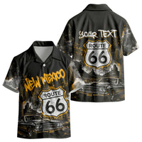 Personalized New Mexico Route 66 Classic Car Kid Hawaiian Shirt Desert Cactus Grunge Paint Splatter Vintage Road Trip