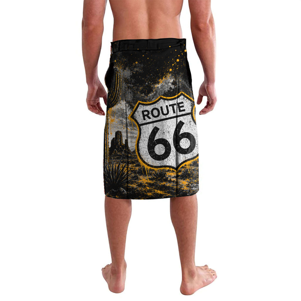 Personalized New Mexico Route 66 Classic Car Lavalava Desert Cactus Grunge Paint Splatter Vintage Road Trip