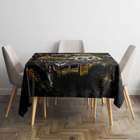 Personalized New Mexico Route 66 Classic Car Tablecloth Desert Cactus Grunge Paint Splatter Vintage Road Trip