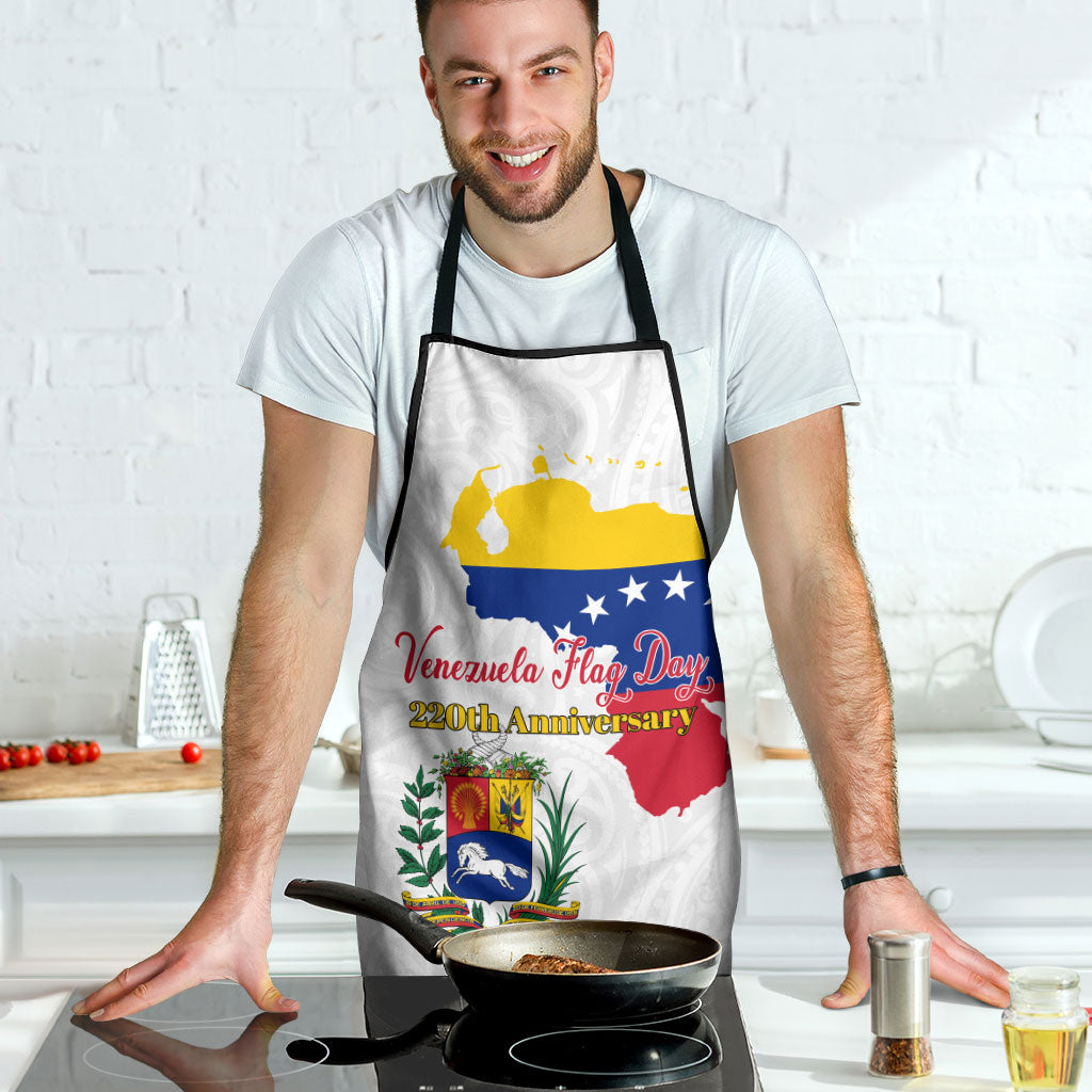 Venezuela Flag Day 220th Anniversary Apron Patriotic Map Coat Of Arms Subtle