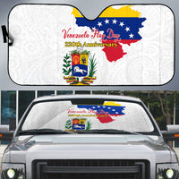 Venezuela Flag Day 220th Anniversary Auto Sun Shade Patriotic Map Coat Of Arms Subtle