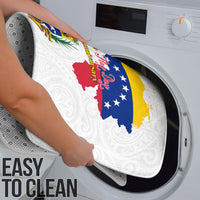 Venezuela Flag Day 220th Anniversary Bathroom Set Patriotic Map Coat Of Arms Subtle