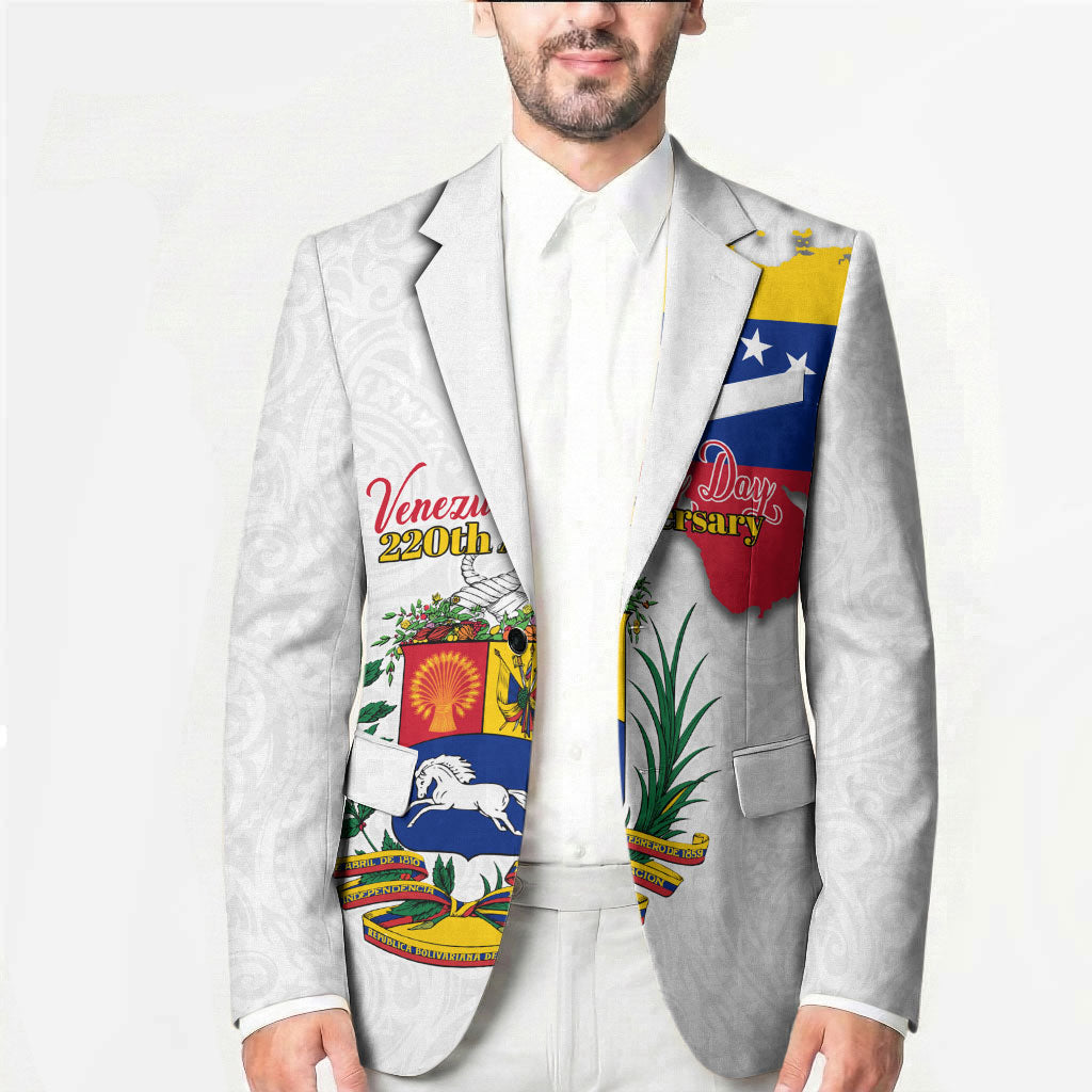 Venezuela Flag Day 220th Anniversary Blazer Patriotic Map Coat Of Arms Subtle