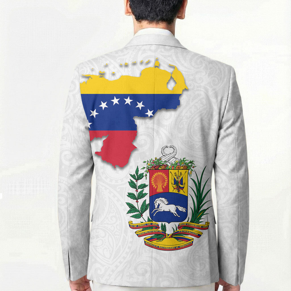 Venezuela Flag Day 220th Anniversary Blazer Patriotic Map Coat Of Arms Subtle