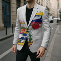 Venezuela Flag Day 220th Anniversary Blazer Patriotic Map Coat Of Arms Subtle