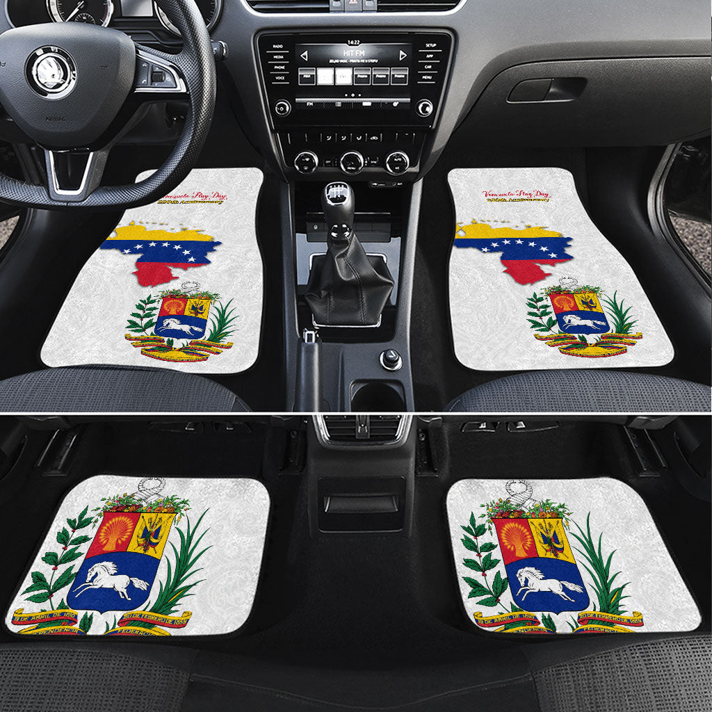 Venezuela Flag Day 220th Anniversary Car Mats Patriotic Map Coat Of Arms Subtle