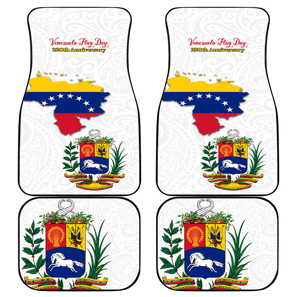 Venezuela Flag Day 220th Anniversary Car Mats Patriotic Map Coat Of Arms Subtle