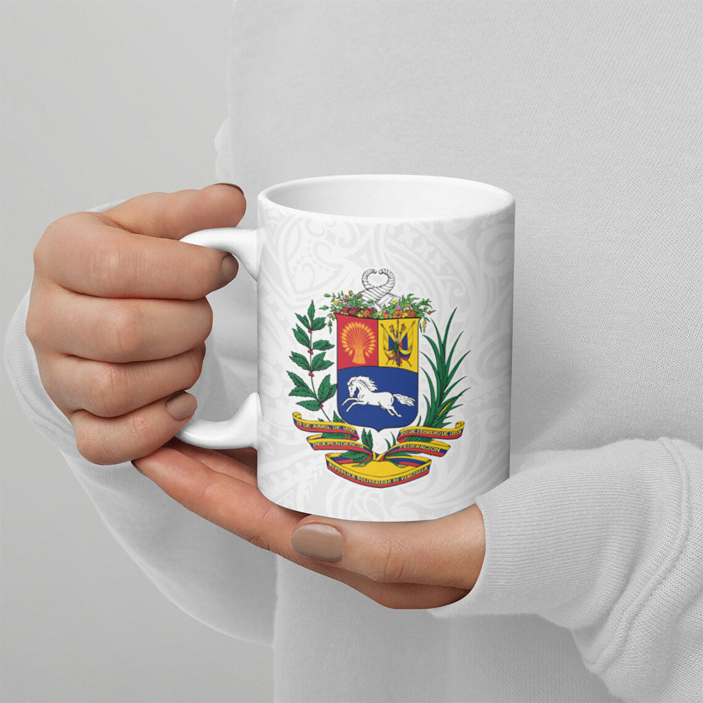 Venezuela Flag Day 220th Anniversary Ceramic Mug Patriotic Map Coat Of Arms Subtle