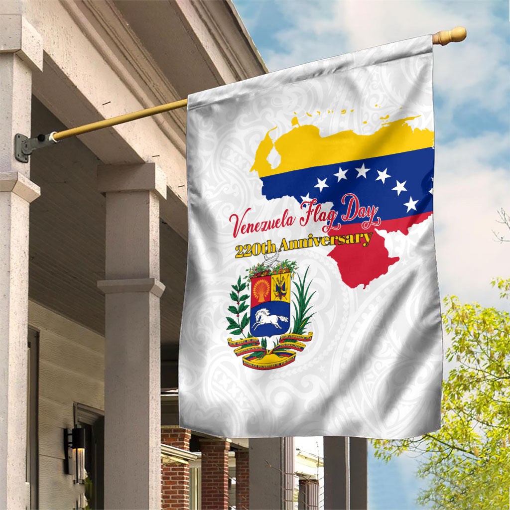 Venezuela Flag Day 220th Anniversary Garden Flag Patriotic Map Coat Of Arms Subtle