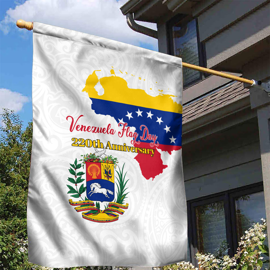 Venezuela Flag Day 220th Anniversary Garden Flag Patriotic Map Coat Of Arms Subtle
