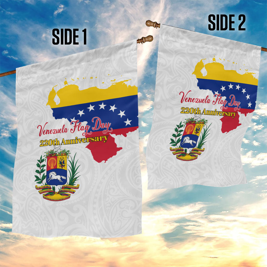 Venezuela Flag Day 220th Anniversary Garden Flag Patriotic Map Coat Of Arms Subtle