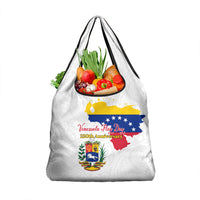 Venezuela Flag Day 220th Anniversary Grocery Bag Patriotic Map Coat Of Arms Subtle