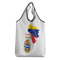 Venezuela Flag Day 220th Anniversary Grocery Bag Patriotic Map Coat Of Arms Subtle