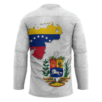 Venezuela Flag Day 220th Anniversary Hockey Jersey Patriotic Map Coat Of Arms Subtle