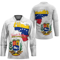 Venezuela Flag Day 220th Anniversary Hockey Jersey Patriotic Map Coat Of Arms Subtle