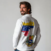 Venezuela Flag Day 220th Anniversary Long Sleeve Polo Shirt Patriotic Map Coat Of Arms Subtle