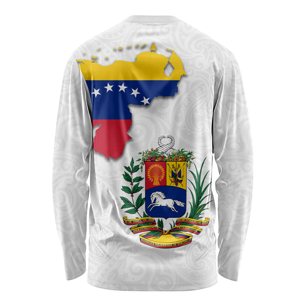 Venezuela Flag Day 220th Anniversary Long Sleeve Shirt Patriotic Map Coat Of Arms Subtle