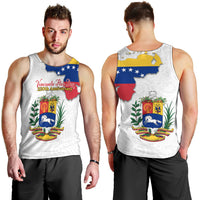 Venezuela Flag Day 220th Anniversary Men Tank Top Patriotic Map Coat Of Arms Subtle