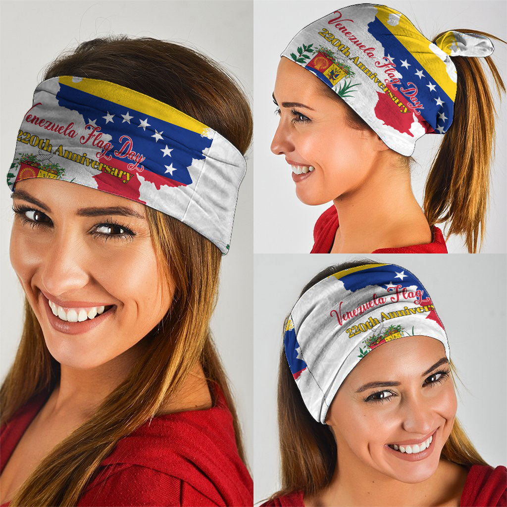 Venezuela Flag Day 220th Anniversary Neck Gaiter Patriotic Map Coat Of Arms Subtle